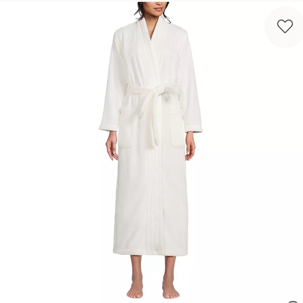 Lands' End Soft White Robe